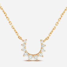 Confidence Necklace in 9k Yellow Gold with White Diamonds