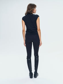 Totem Technical Short Sleeve Top in Black