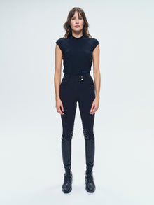 Totem Technical Short Sleeve Top in Black