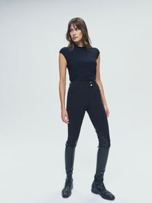 Totem Technical Short Sleeve Top in Black