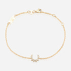Confidence Bracelet in 9k Yellow Gold with White Diamonds