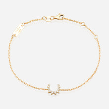 Confidence Bracelet in 9k Yellow Gold with White Diamonds