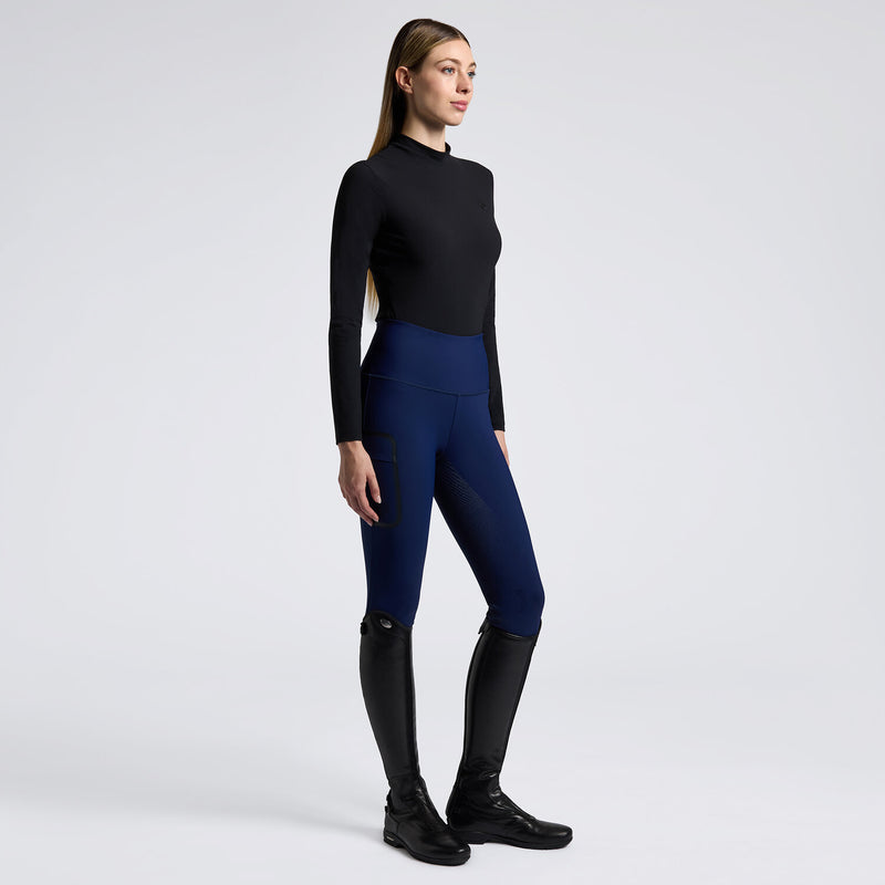 Jersey Long Sleeve Training Top in Black