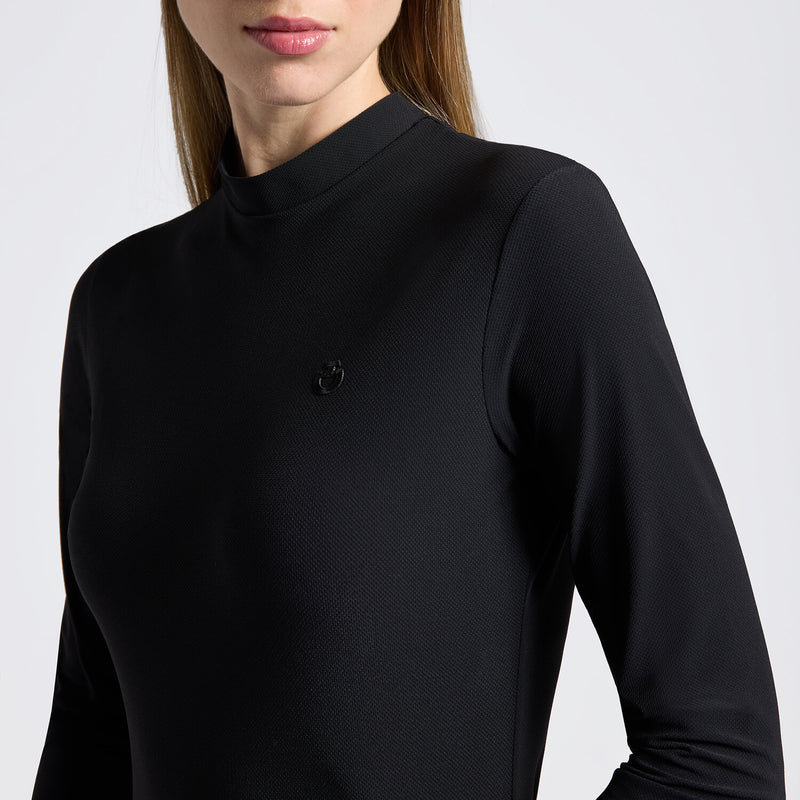 Jersey Long Sleeve Training Top in Black