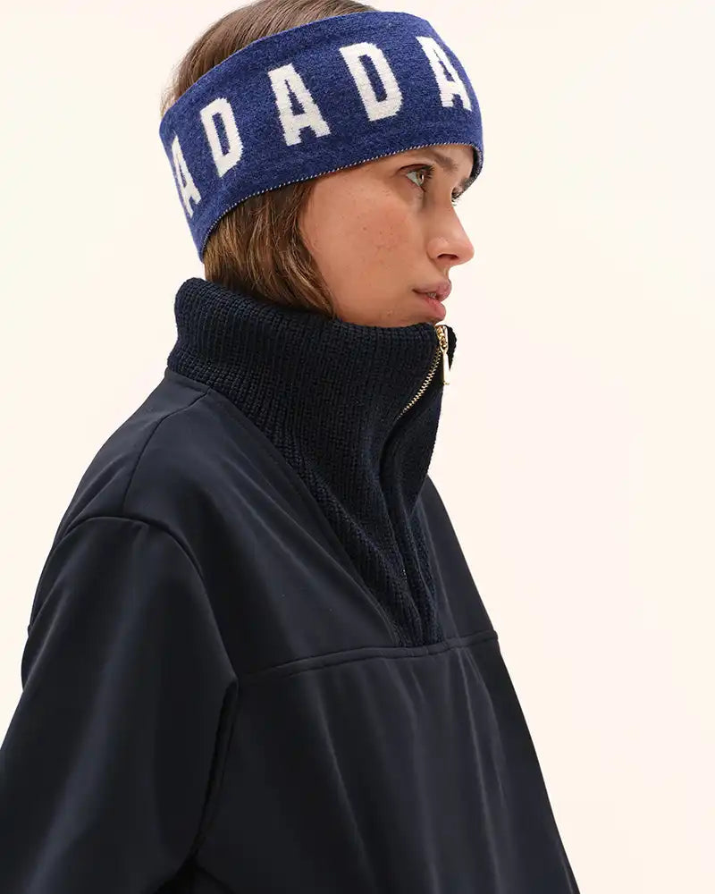 Toffee Winter Headband in Blue