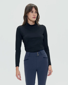 Totem Technical Long Sleeve Top in Black