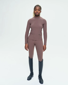 Totem Technical Long Sleeve Top in Coffee