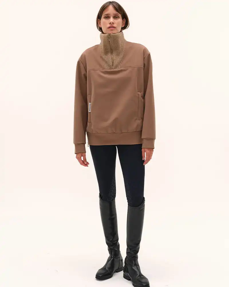 Urvoso Pullover Jacket in Mocha