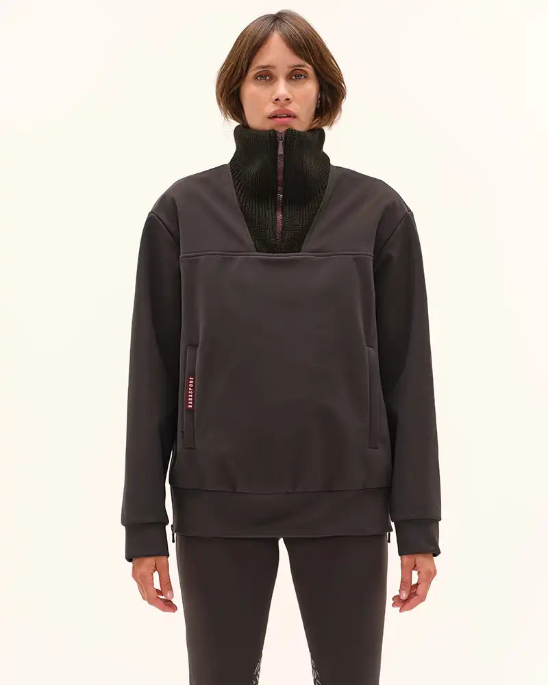 Urvoso Pullover Jacket in Dark Brown