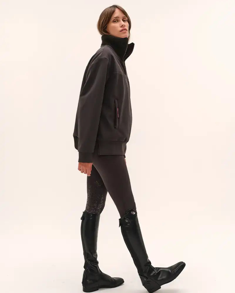 Urvoso Pullover Jacket in Dark Brown