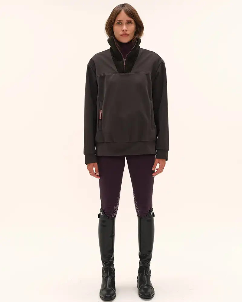 Urvoso Pullover Jacket in Dark Brown