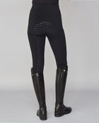 Winter Compression Pull-On Riding Breeches in Black