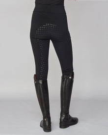 Winter Compression Pull-On Riding Breeches in Black