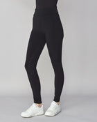 Winter Compression Pull-On Riding Breeches in Black