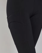 Winter Compression Pull-On Riding Breeches in Black