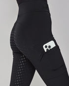 Winter Compression Pull-On Riding Breeches in Black