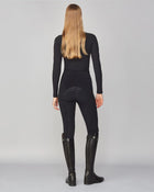 Winter Compression Pull-On Riding Breeches in Black