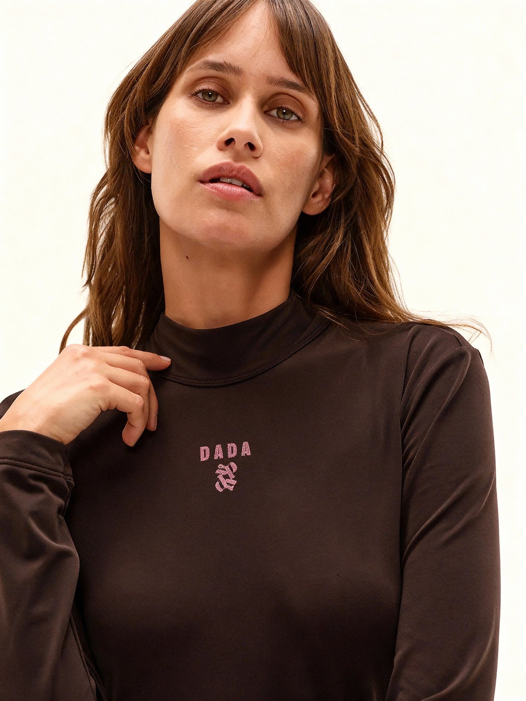 Ernest Technical Top in Dark Brown