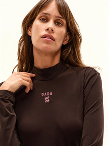 Ernest Technical Top in Dark Brown