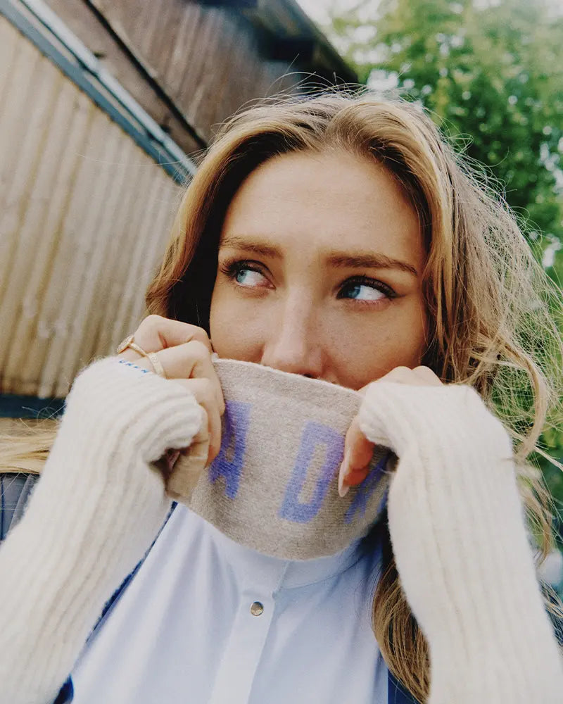 Toffee Winter Headband in Cream