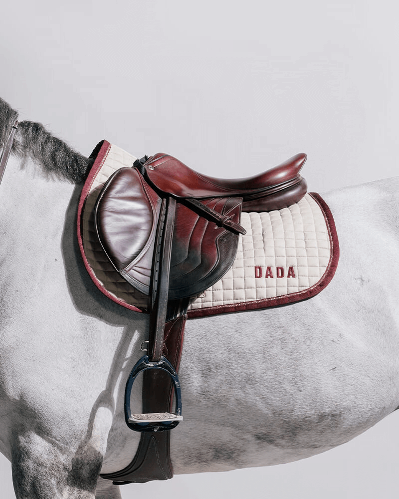 Henri Saddle Pad in Ivory