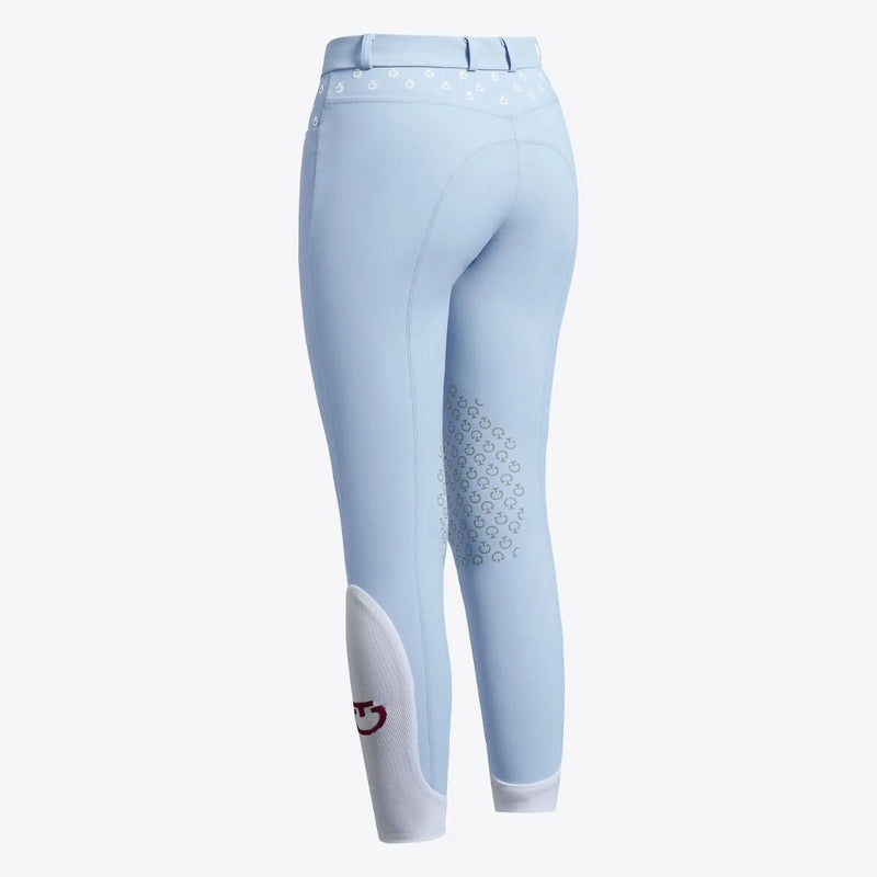 Girl's Embroidered Jumping Breeches in Blue Fog with Pocket