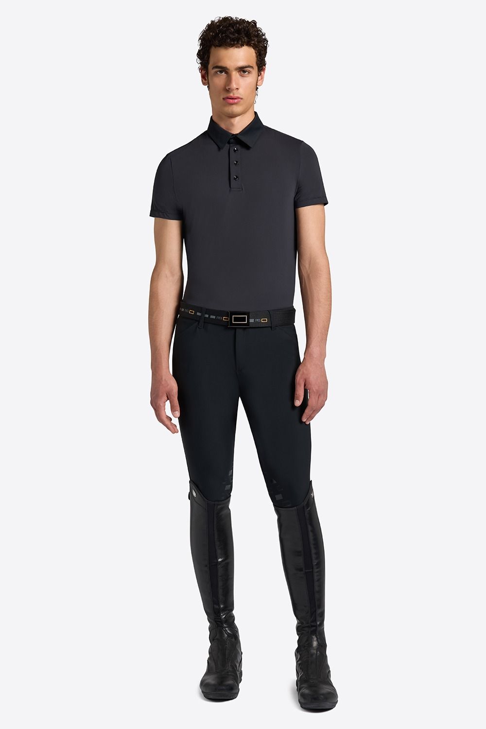 Micro-Perforated Training Polo in Navy