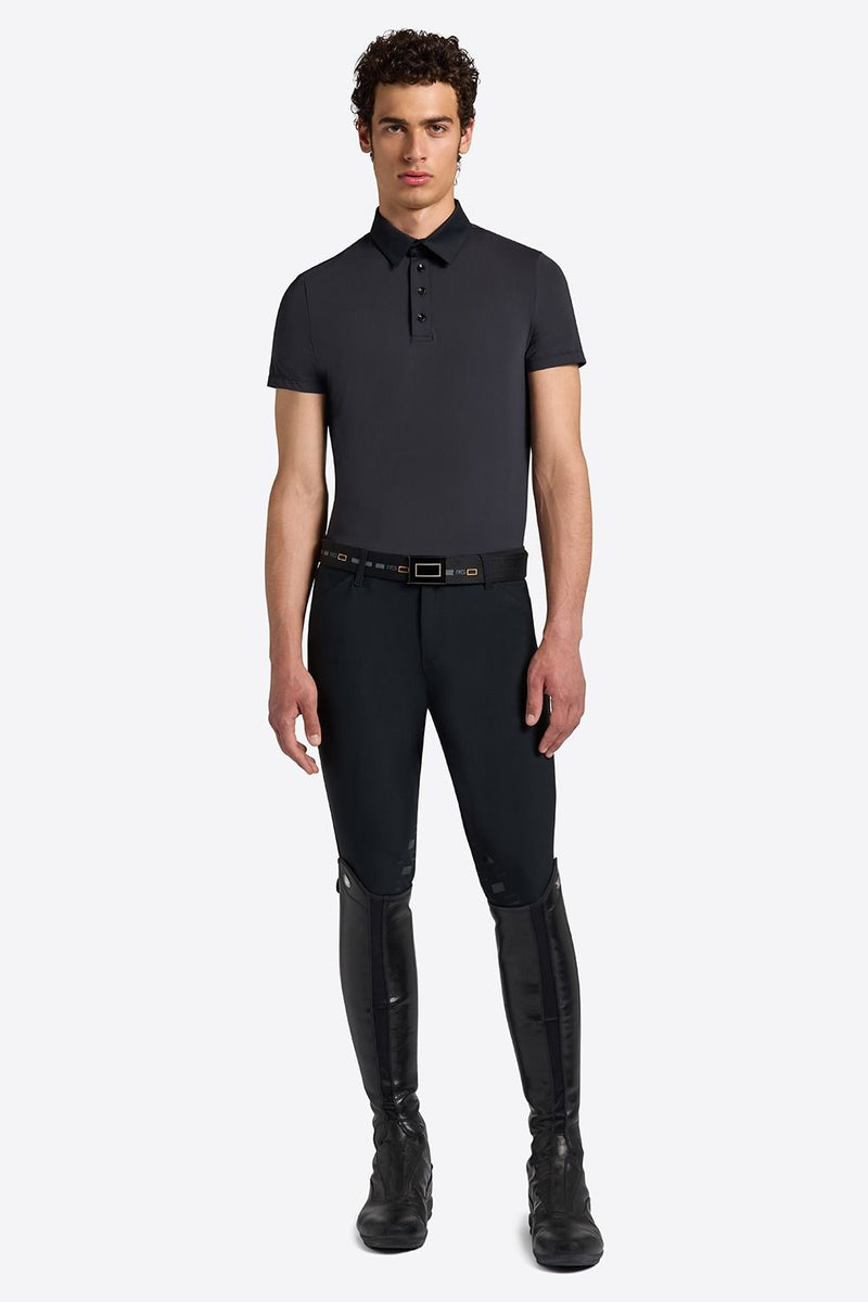 Micro-Perforated Training Polo in Navy