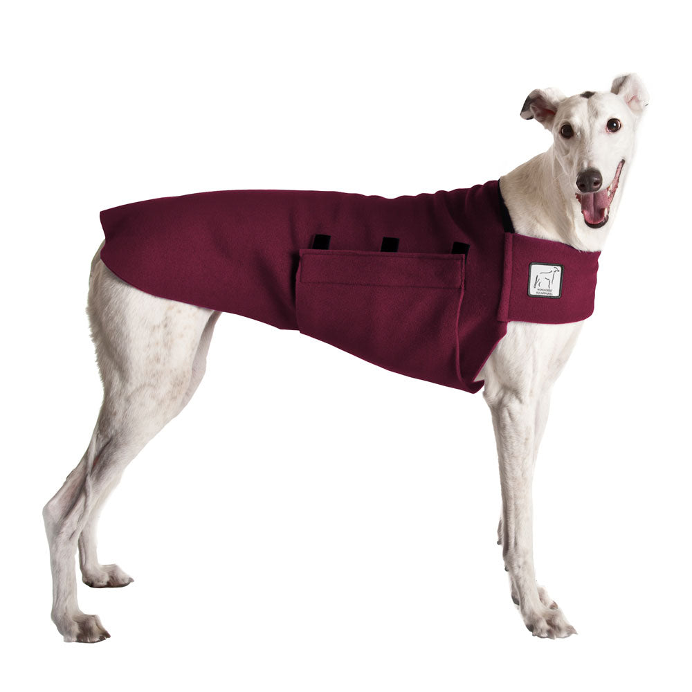 Greyhound Tummy Warmer in Burgundy