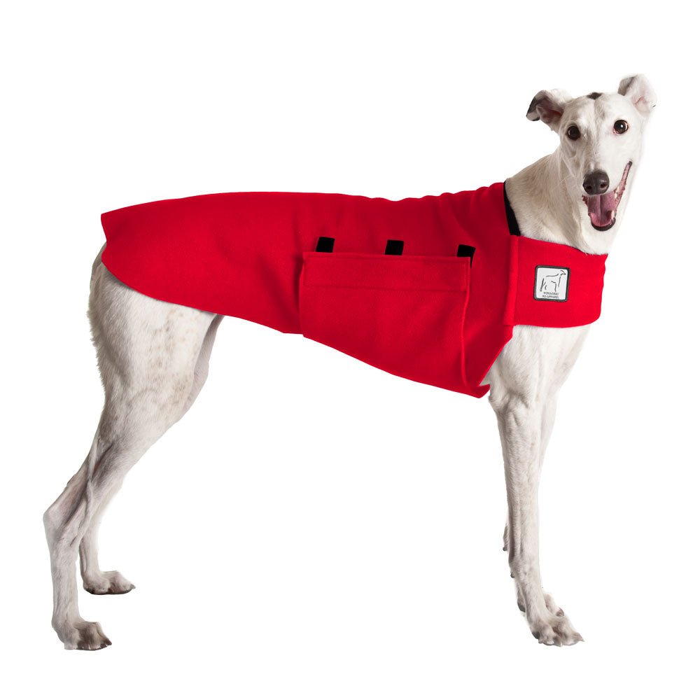 Greyhound Tummy Warmer in Red