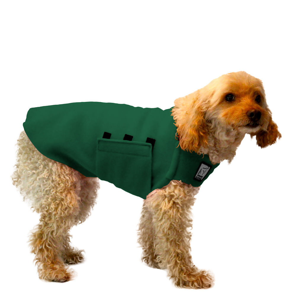 Miniature Poodle Tummy Warmer in Green