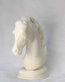 Horse Sculpture Candle in Soy White